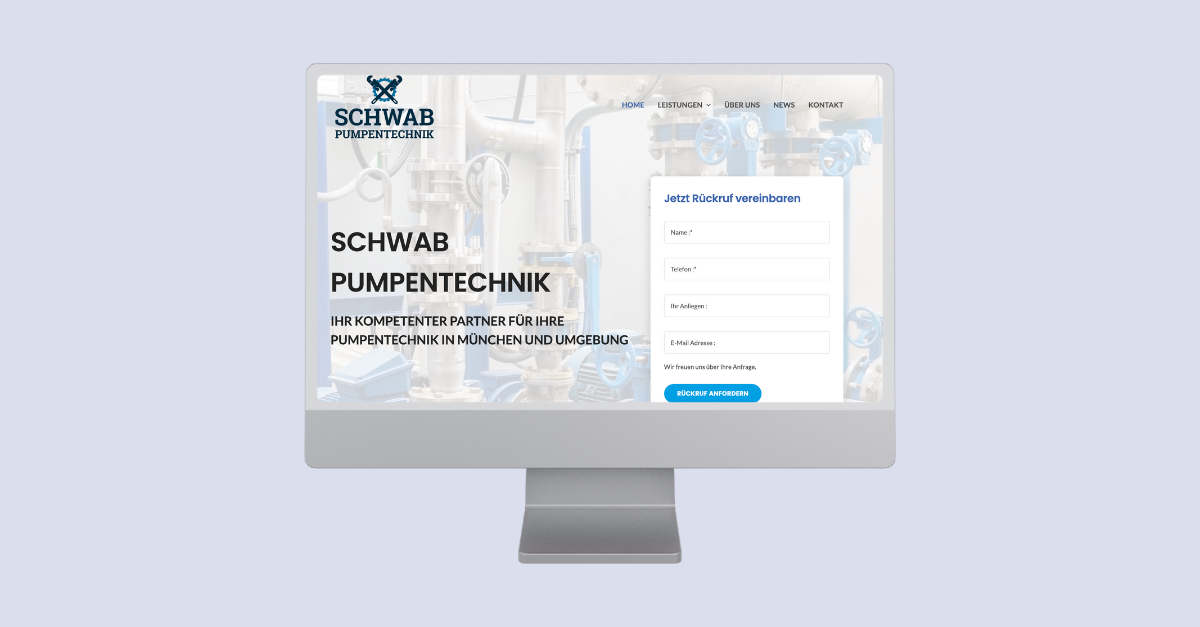 Schwab Pumpentechnik Referenz Website